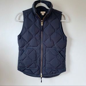 J.Crew Navy Quilted Puffer Vest